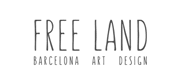 Free Land Barcelona Art Design Logo